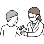 Elderly Women Receiving Vaccinesimmunizations SVG Icon